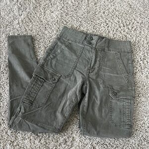 American Eagle Outfitters Olive Green Cargo Skinny Jeans